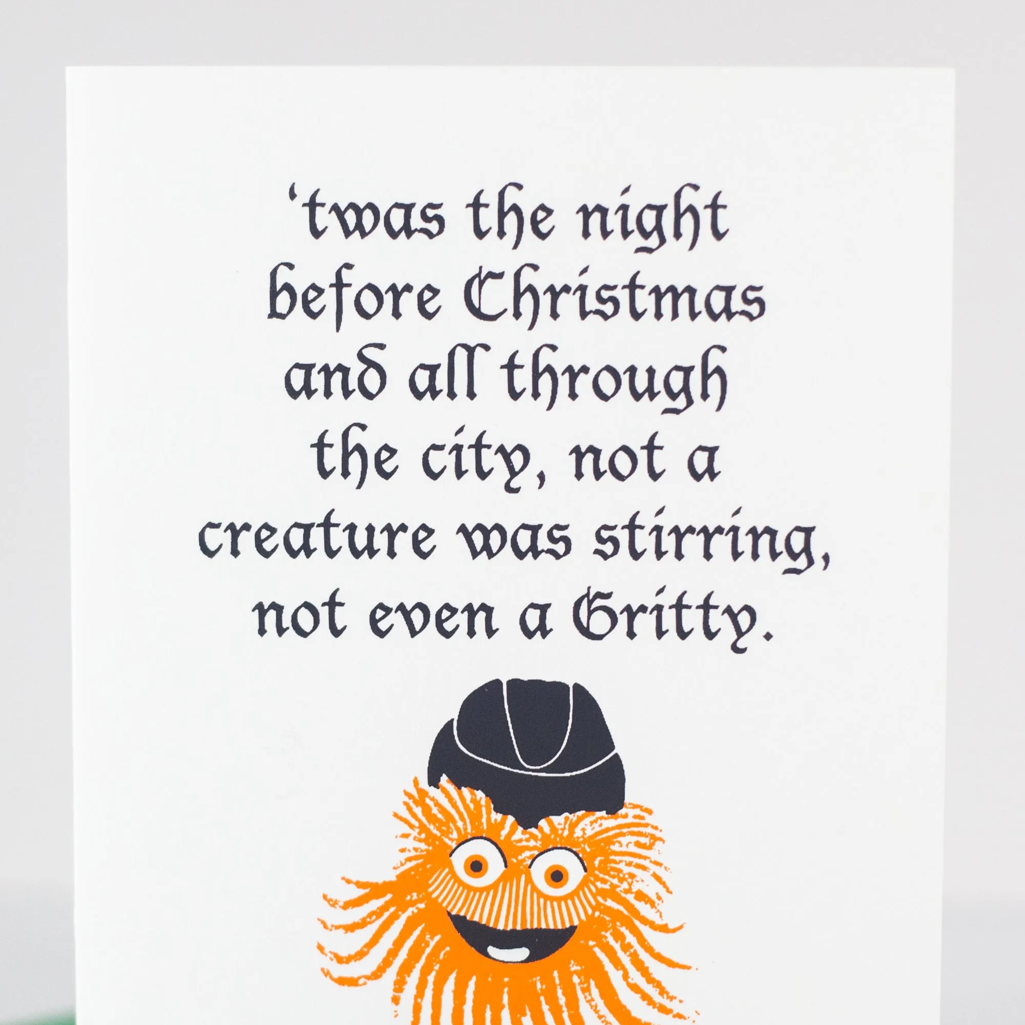 Gritty Christmas card, funny Philadelphia holiday card