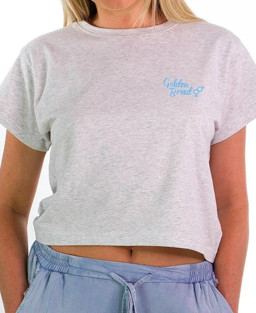 Hattie Crop Tee | White Misty