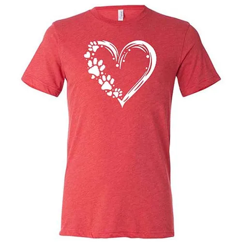 Heart With Paws Shirt Unisex