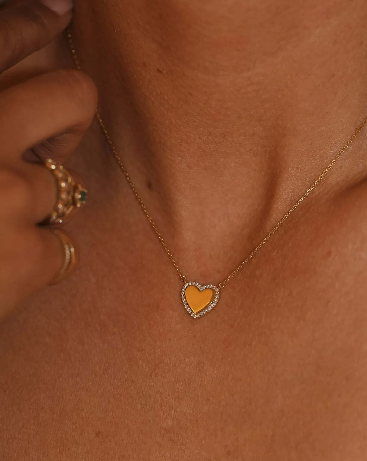 Heirloom Heart Necklace - Gold Vermeil