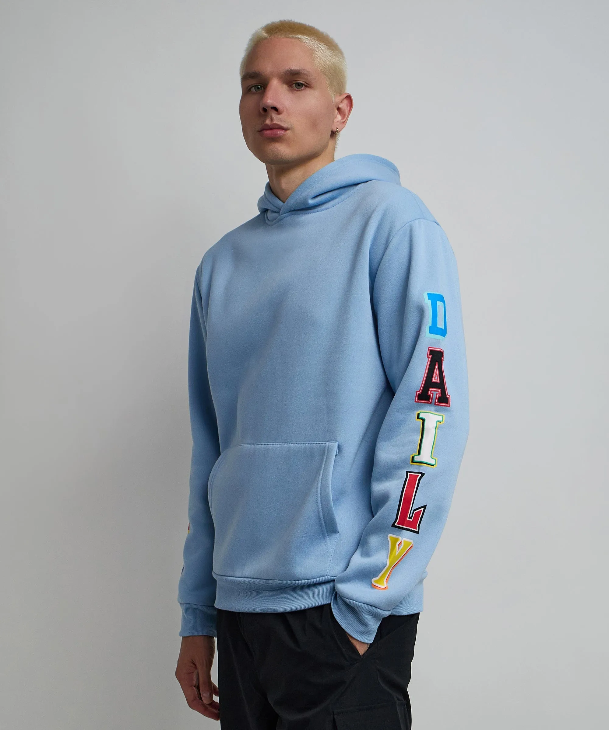 Hustle Daily Hoodie - Light Blue