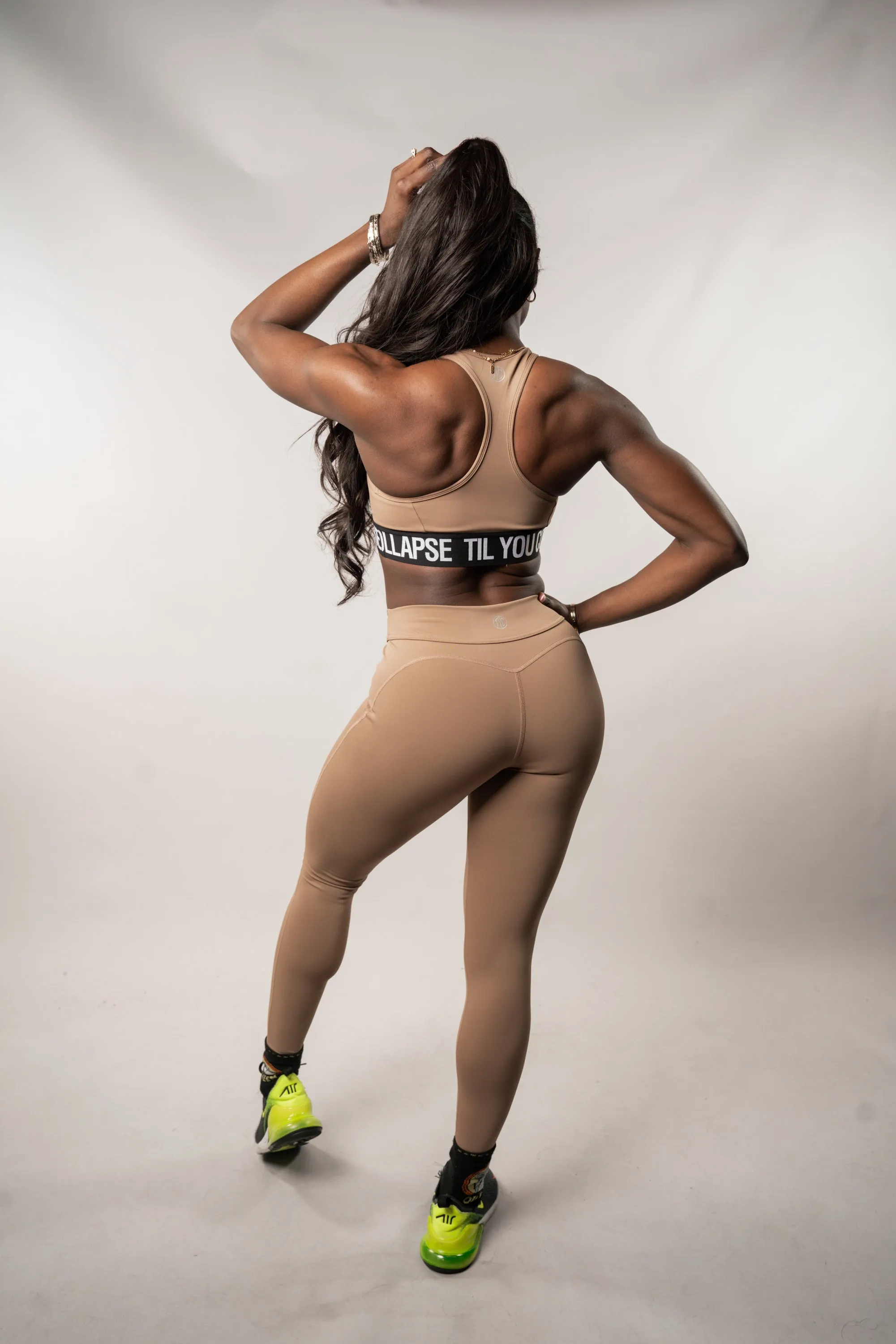 Intensity Branded Leggings - Coffee