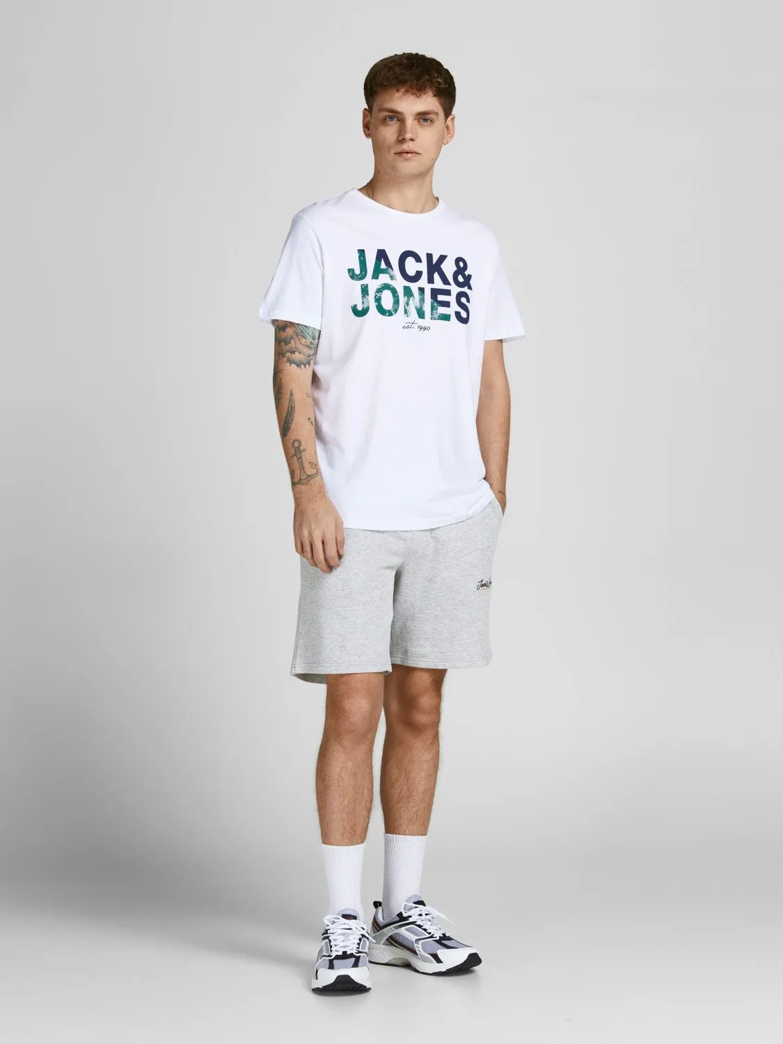 Jack & Jones Mens Sweat Jog Shorts 'Jji Tons'