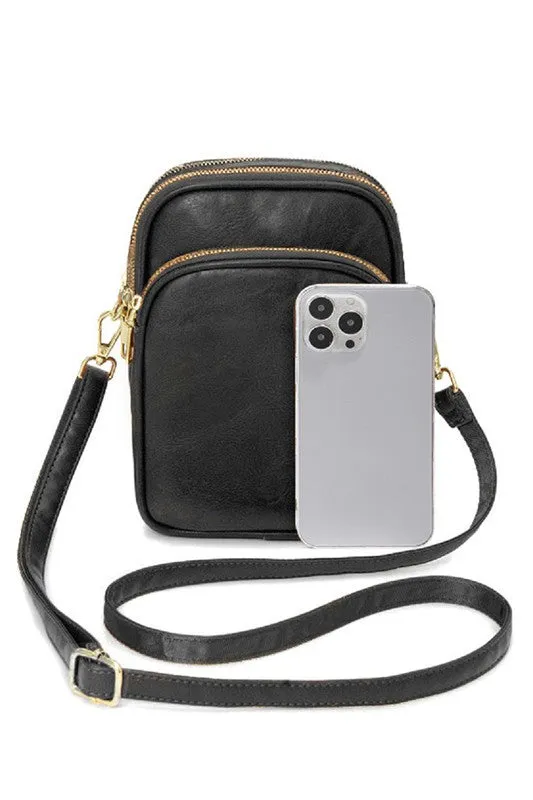 Jersey Crossbody Bag - Black