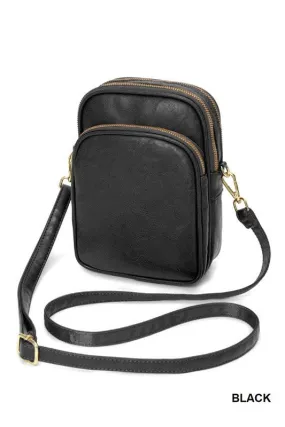 Jersey Crossbody Bag - Black