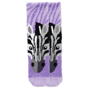 K.Bell Kids' Zebra Cozy Crew Sock