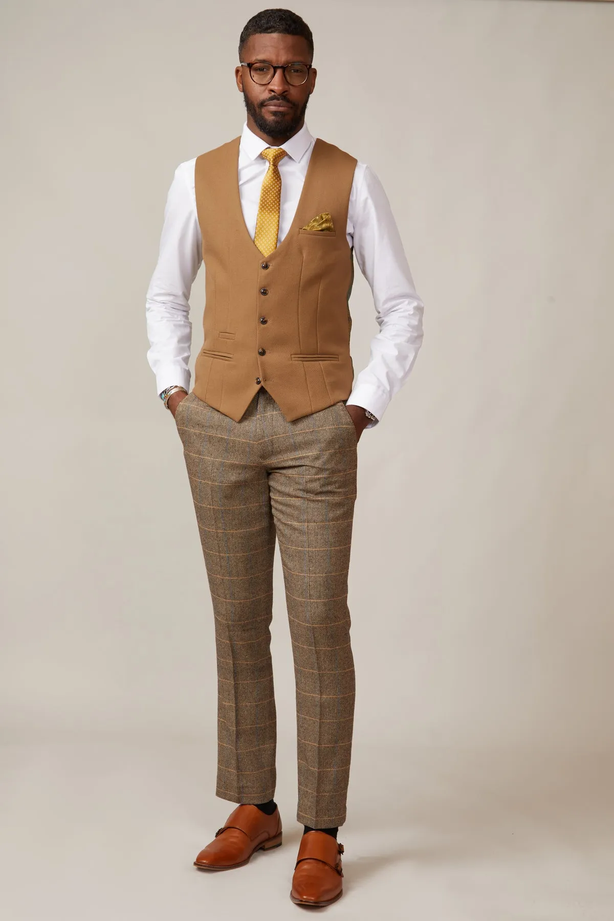 KELVIN - Oak Single Breasted Waistcoat