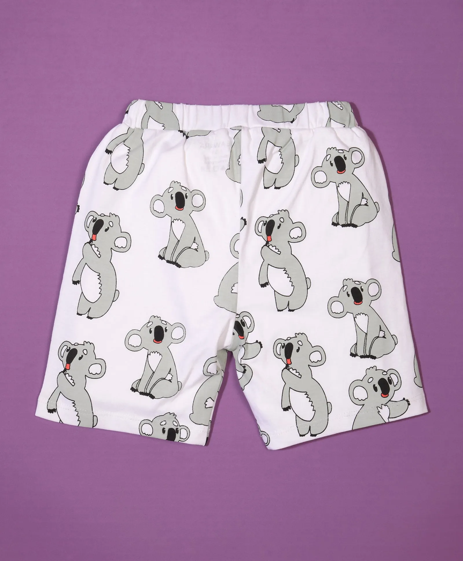 Koala Pattern Half Sleeves T-Shirt & Shorts Set