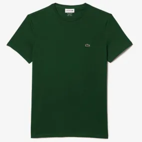 Lacoste Crew Neck Pima Cotton Jersey T Shirt (Green) TH6709-51