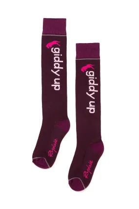 Ladies Giddy Up II Knee Length Socks