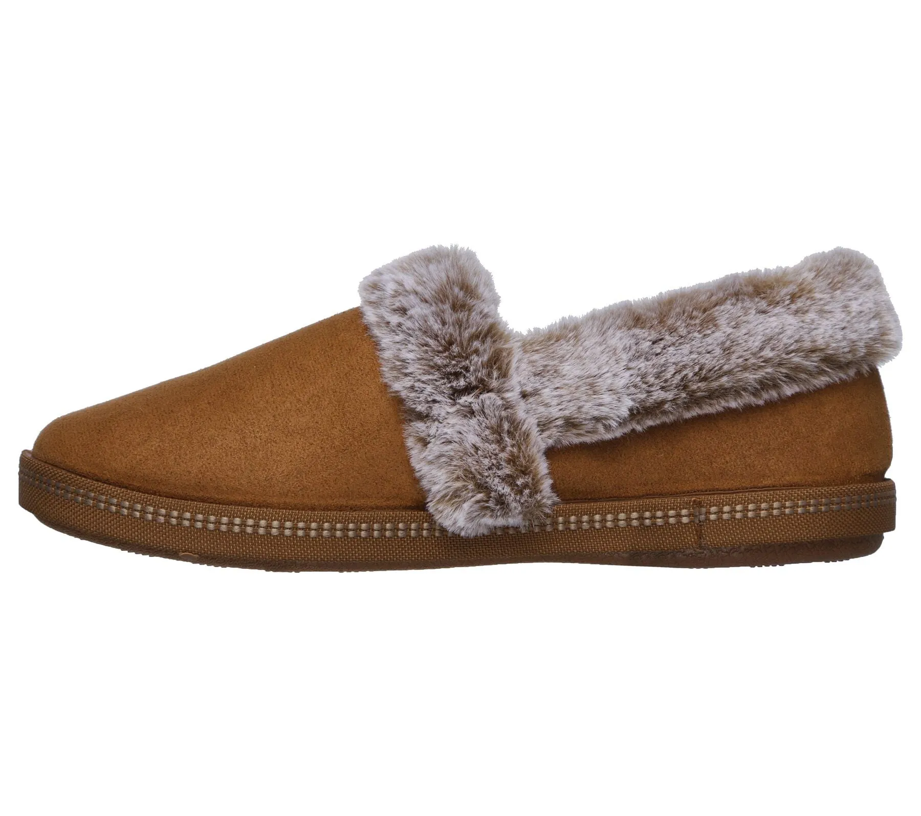 Ladies Skechers Bedroom Slippers Chestnut Cozy Memory Foam 32777 CSNT