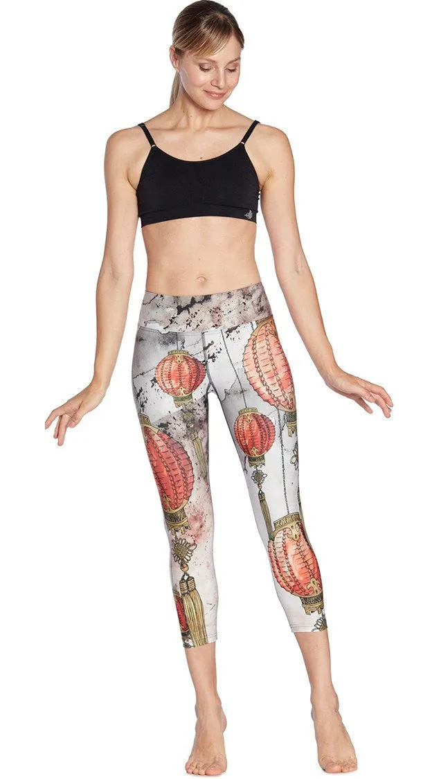 Lanterns - Triathlon Capri Leggings - CUSTOM ORDER