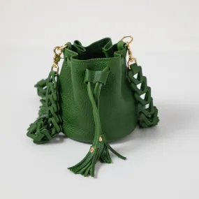 Leaf Cypress Mini Bucket Bag