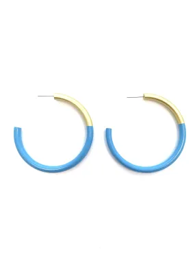 Lg LIZ Hoops in Peri Blue