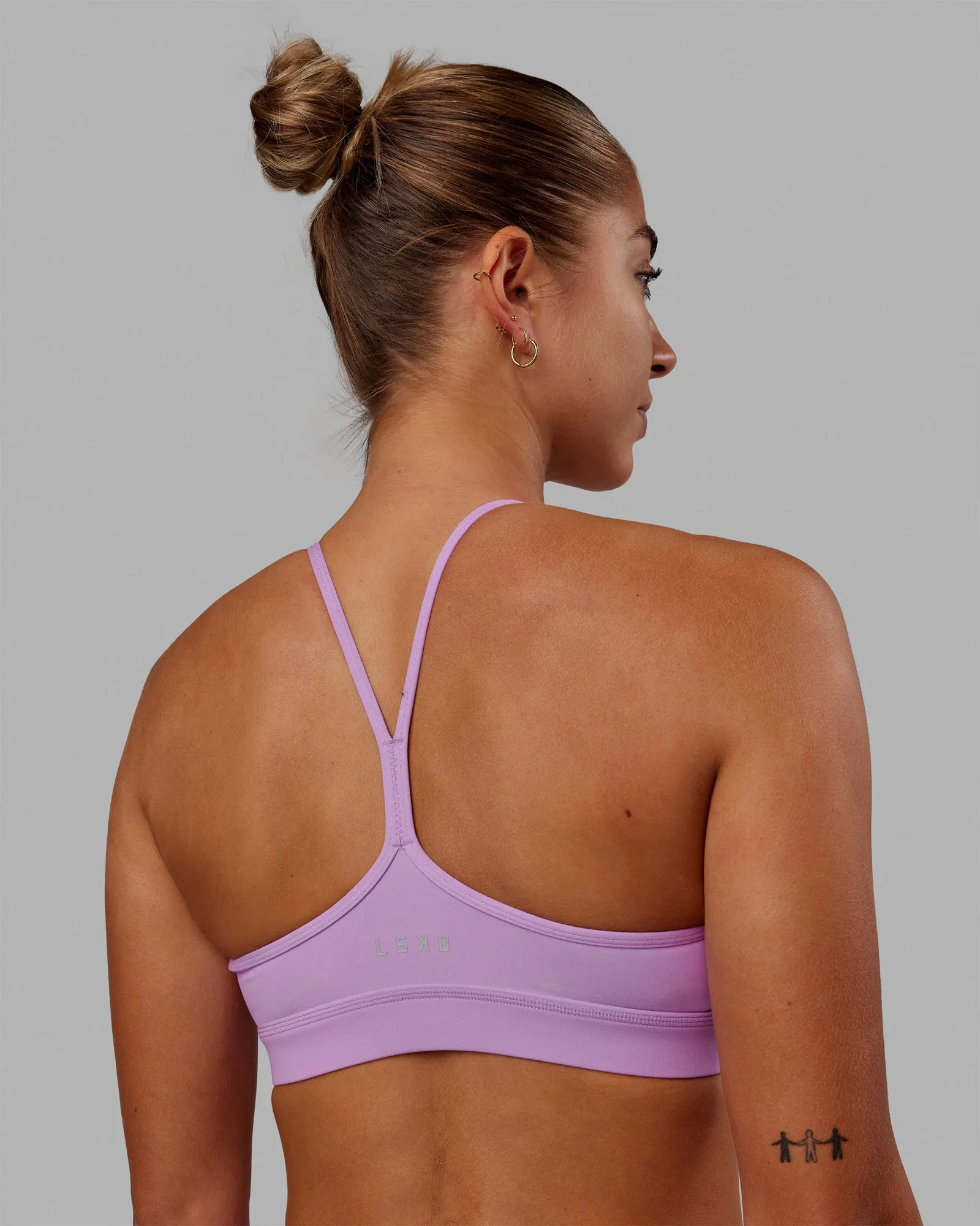 Lift High Neck Sports Bra - Light Violet