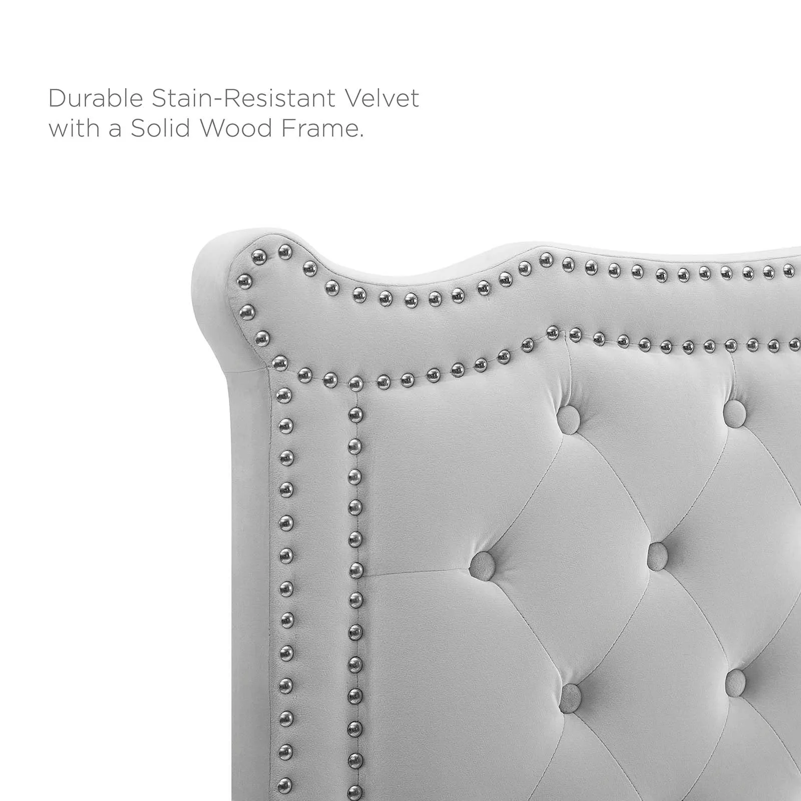 Louisa Tufted Performance Velvet Headboard