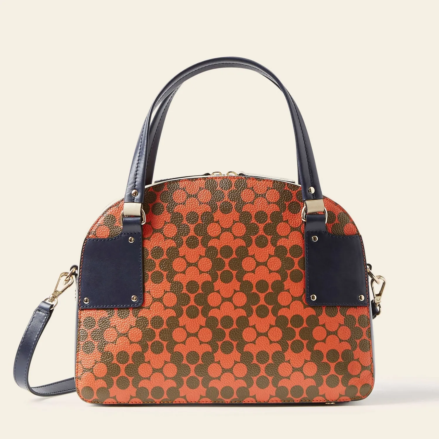 Luna Bowling Bag - Tomato Puzzle Flower