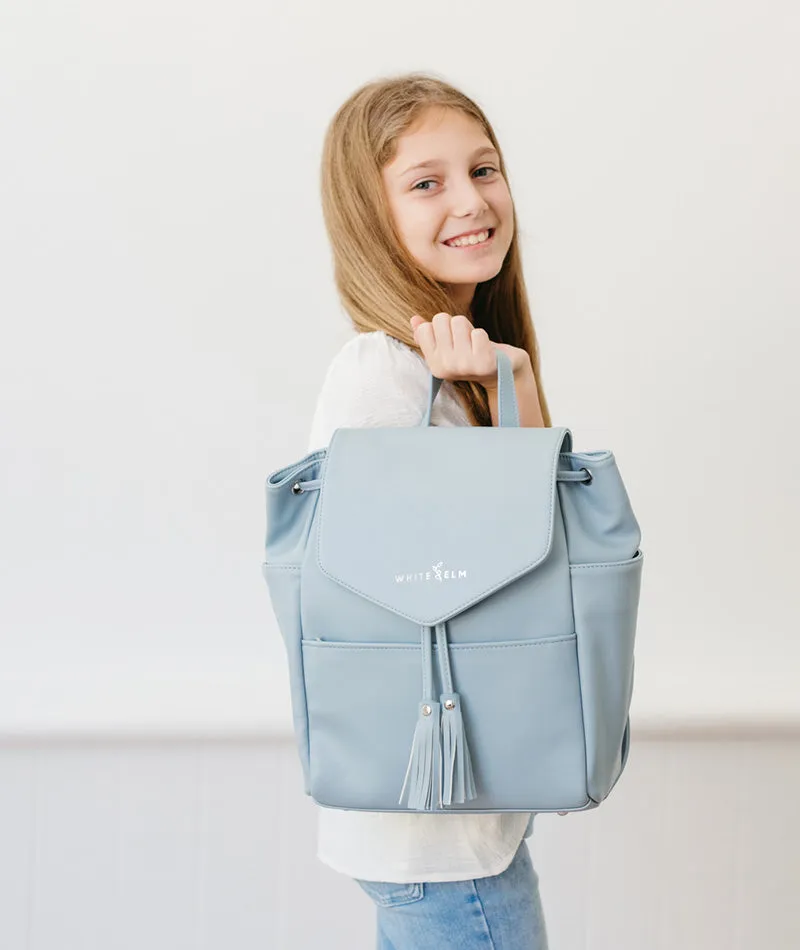 Luna Drawstring Backpack - Ice Blue - [Outlet RETIRED Final Sale]