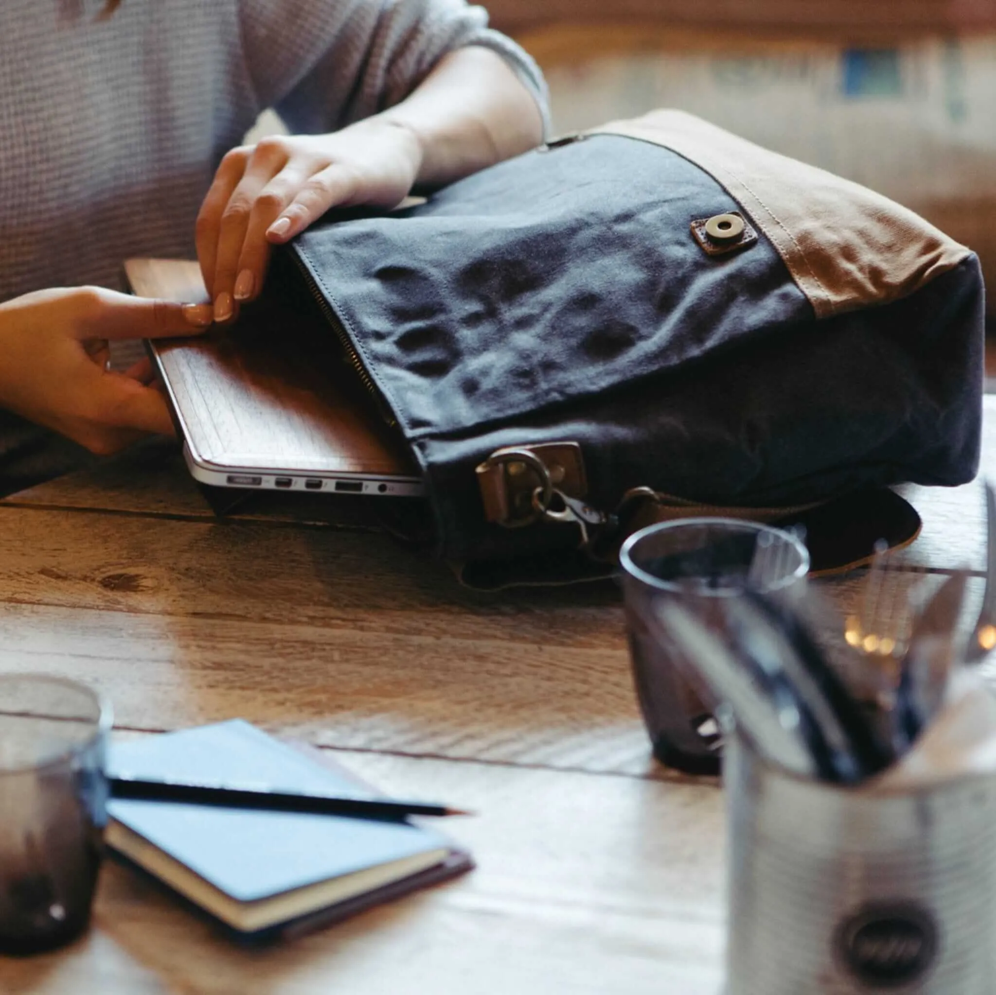 Medway - Waxed Canvas Messenger Bag