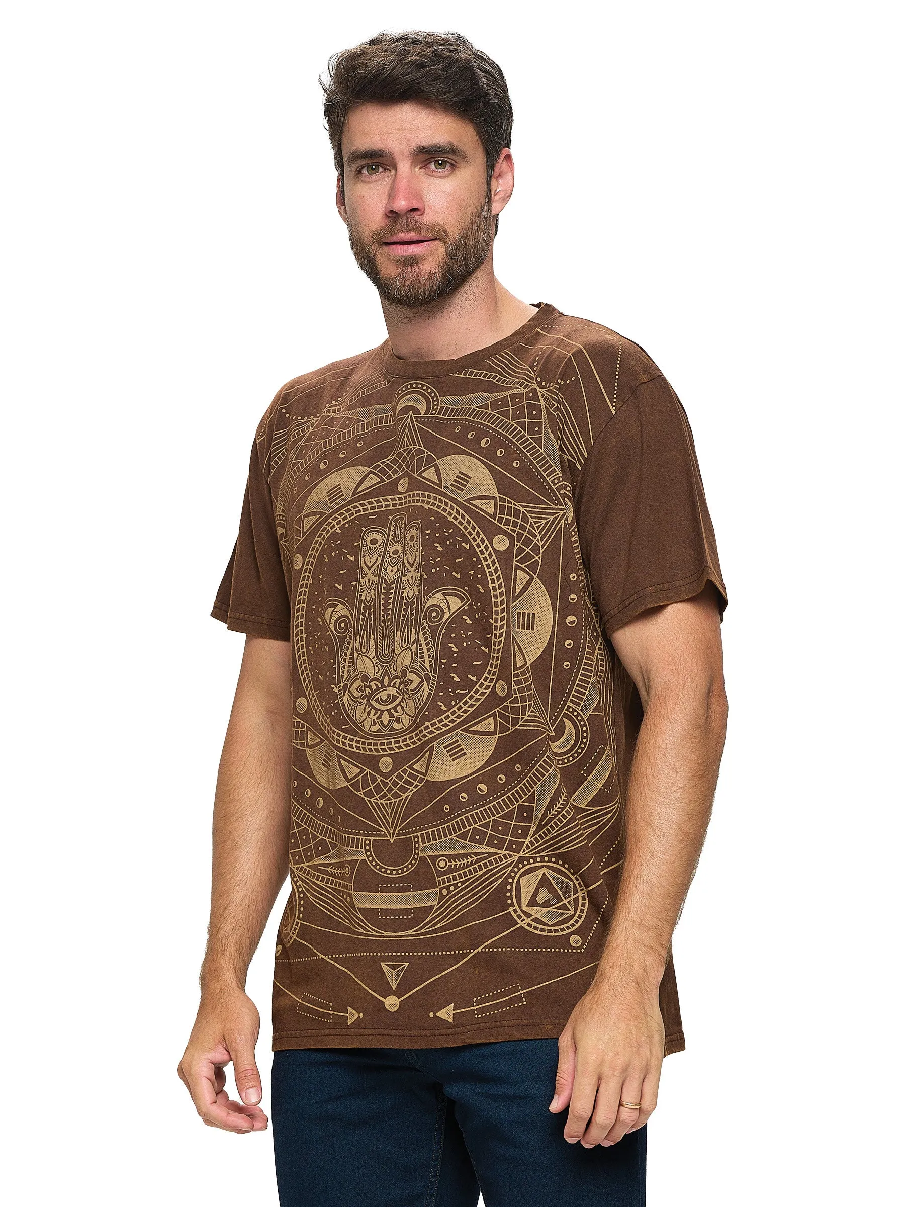 Men's T-Shirt Sacred Geometry Hamsa