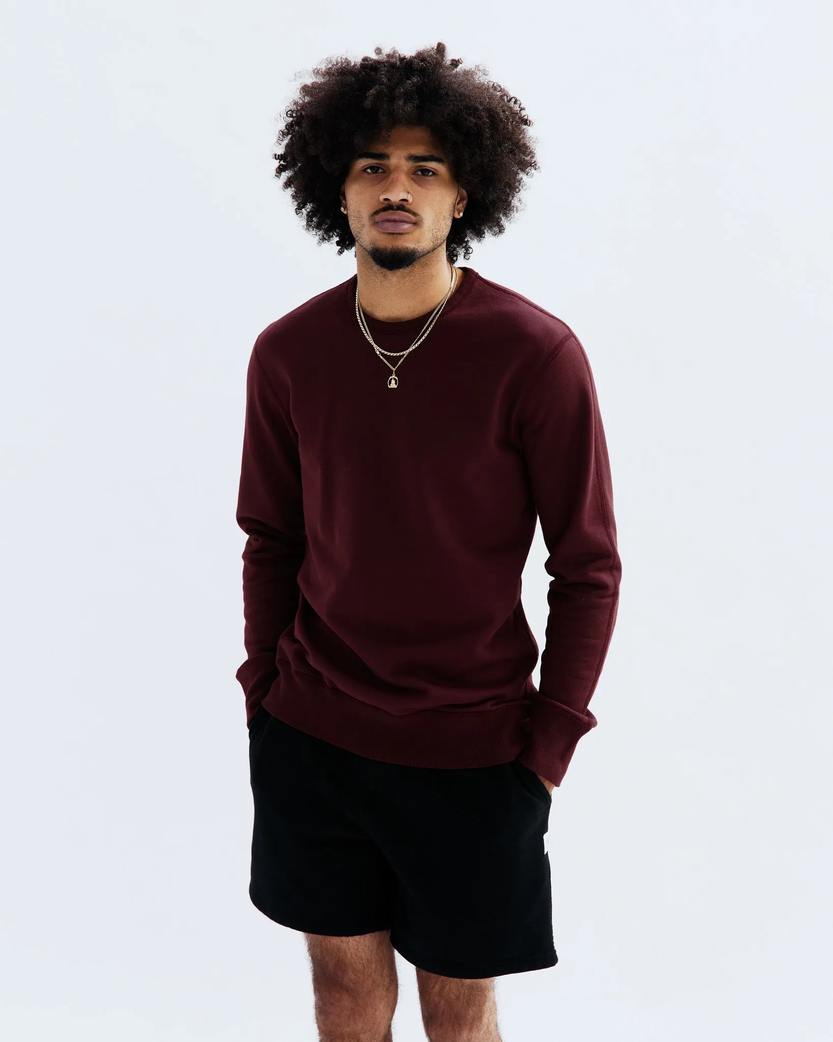 Midweight Terry Slim Crewneck