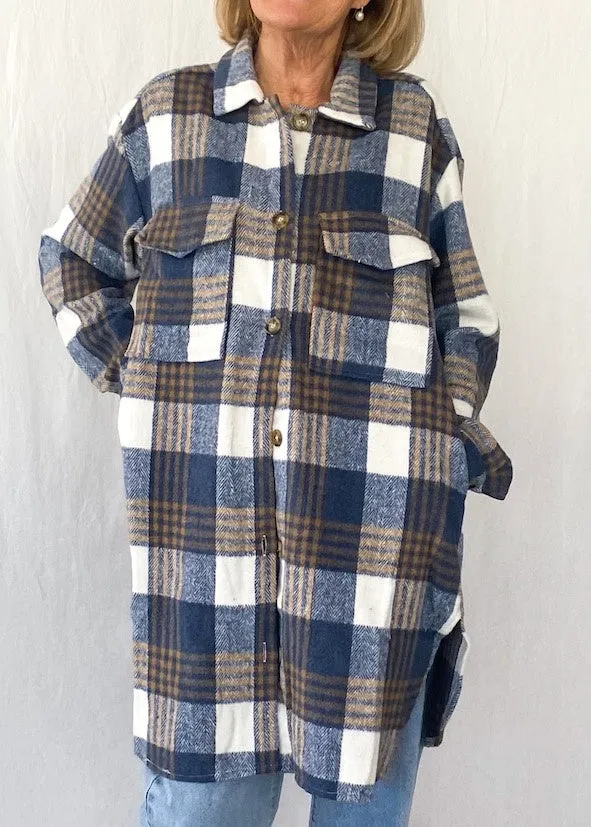 Mikayla Shacket - Blue Plaid