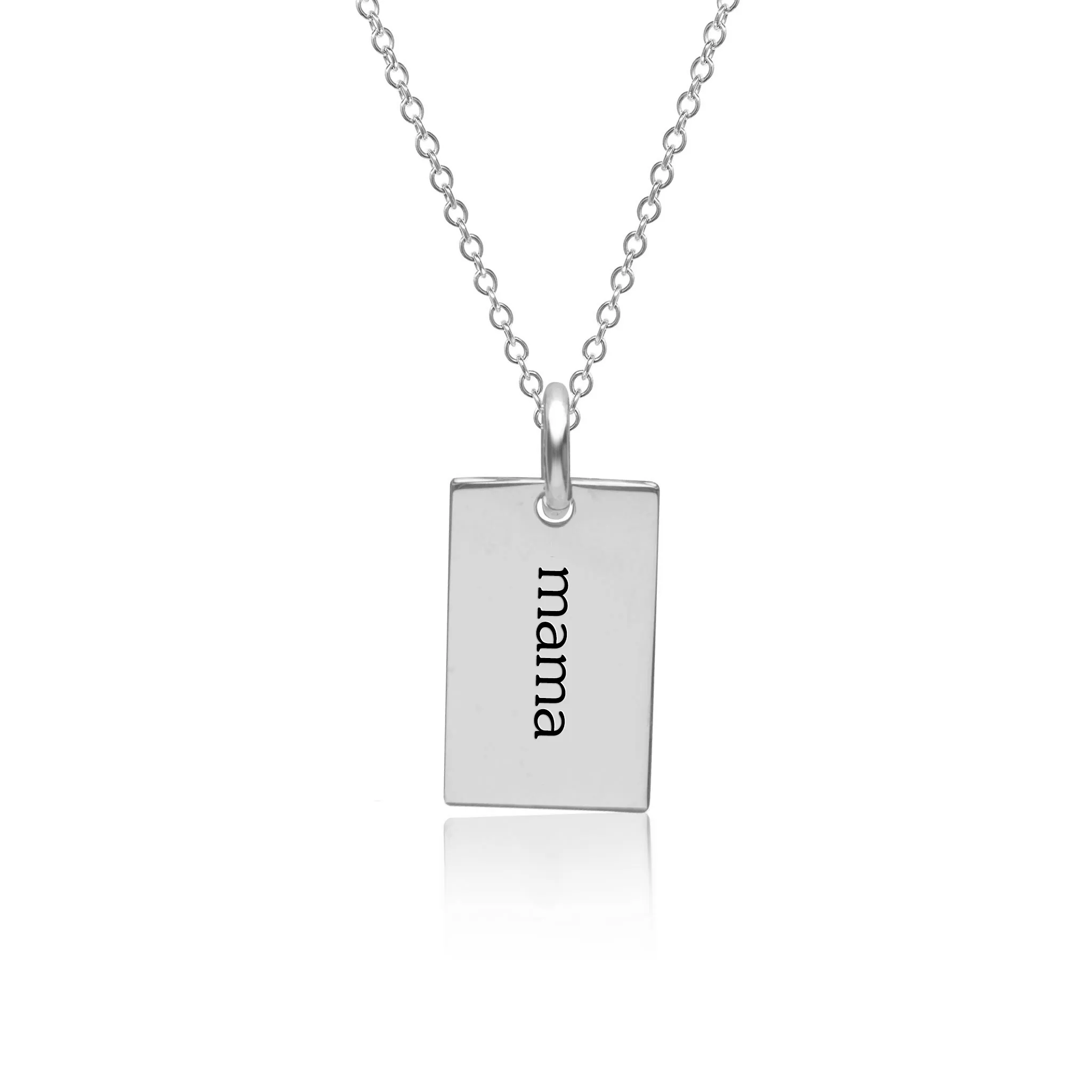 Mini Dog Tag Mama Necklace