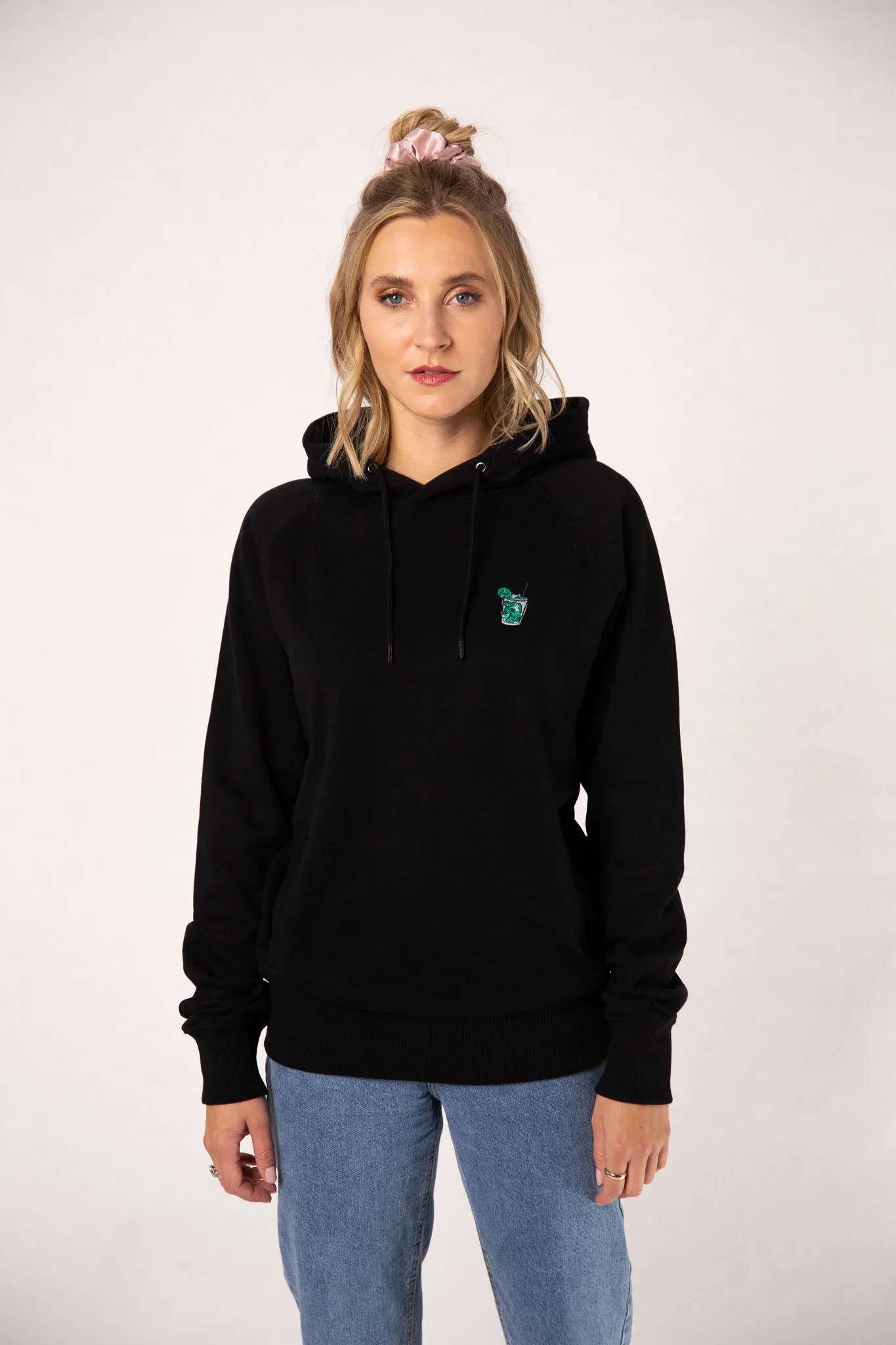 Mojito | Bestickter Bio-Baumwoll Frauen Hoodie