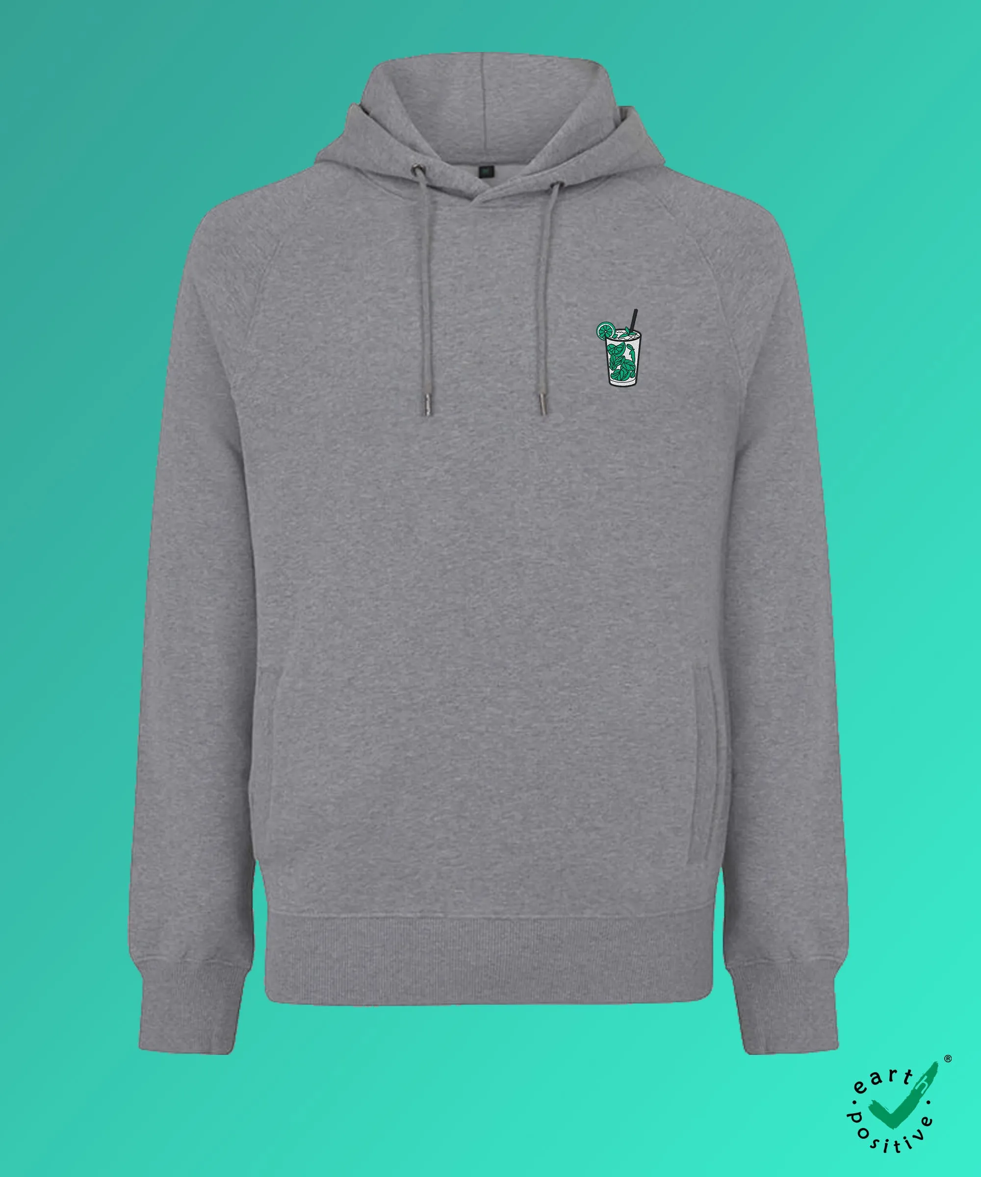 Mojito | Bestickter Bio-Baumwoll Frauen Hoodie