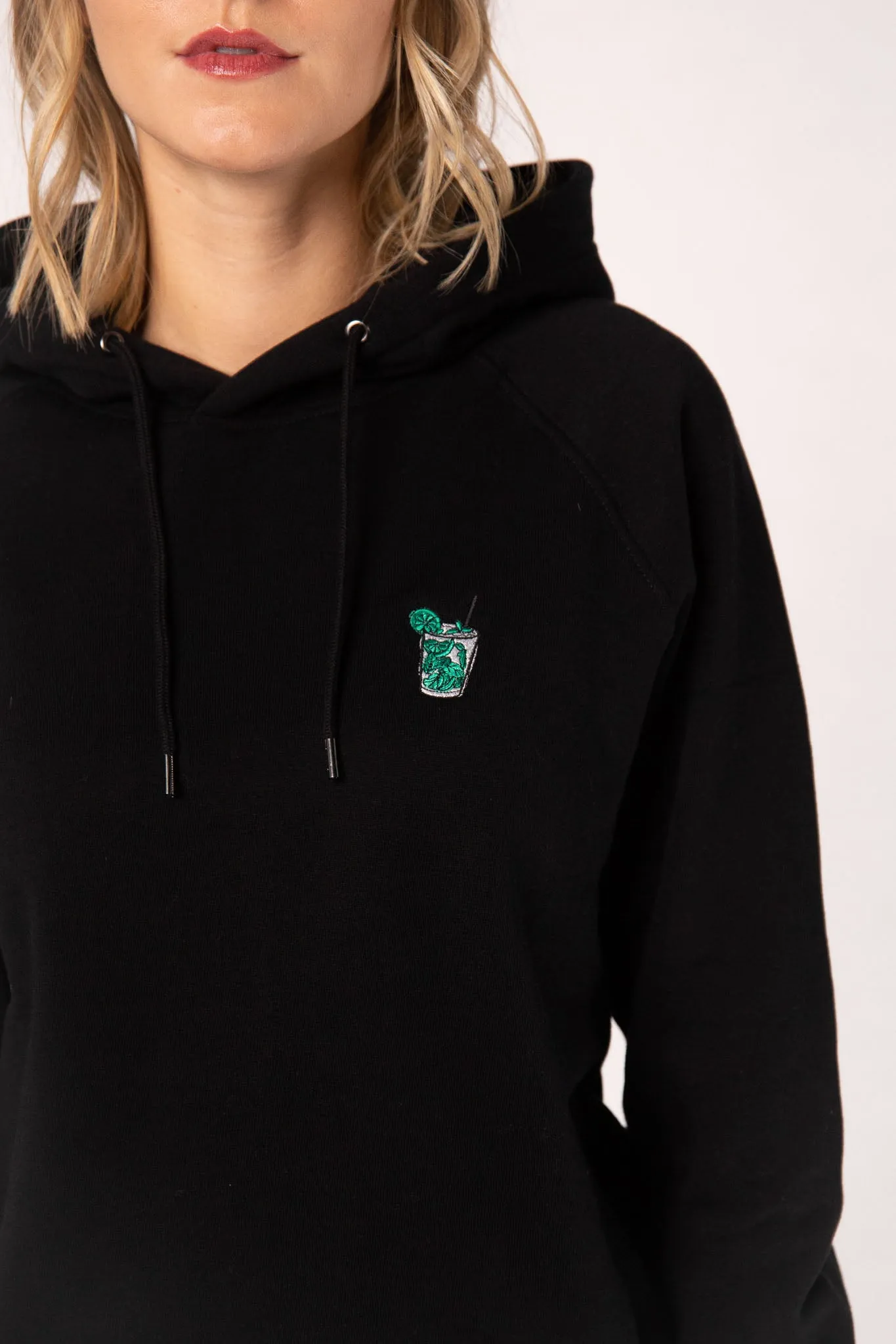 Mojito | Bestickter Bio-Baumwoll Frauen Hoodie