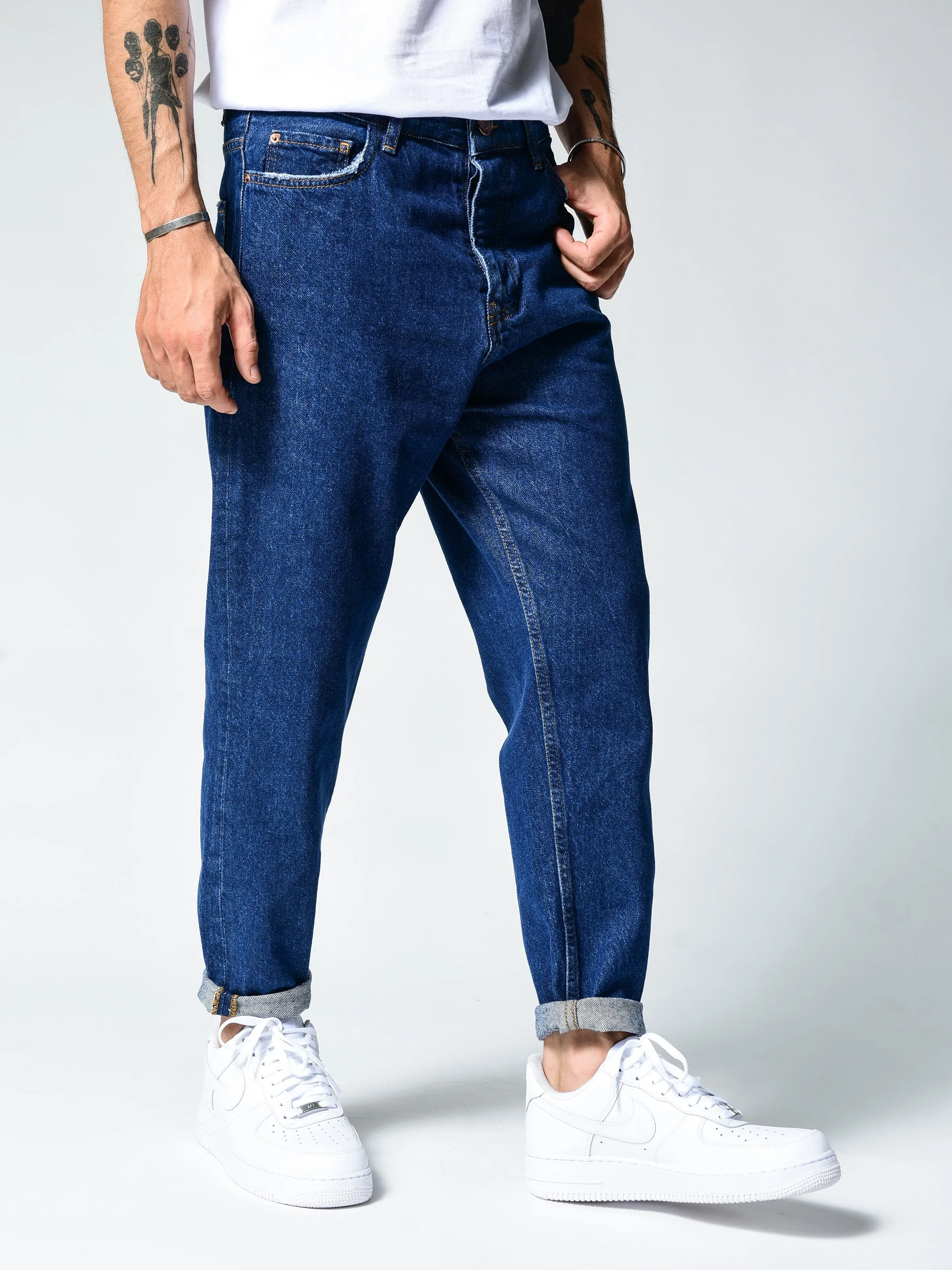 Navy Basic Jeans