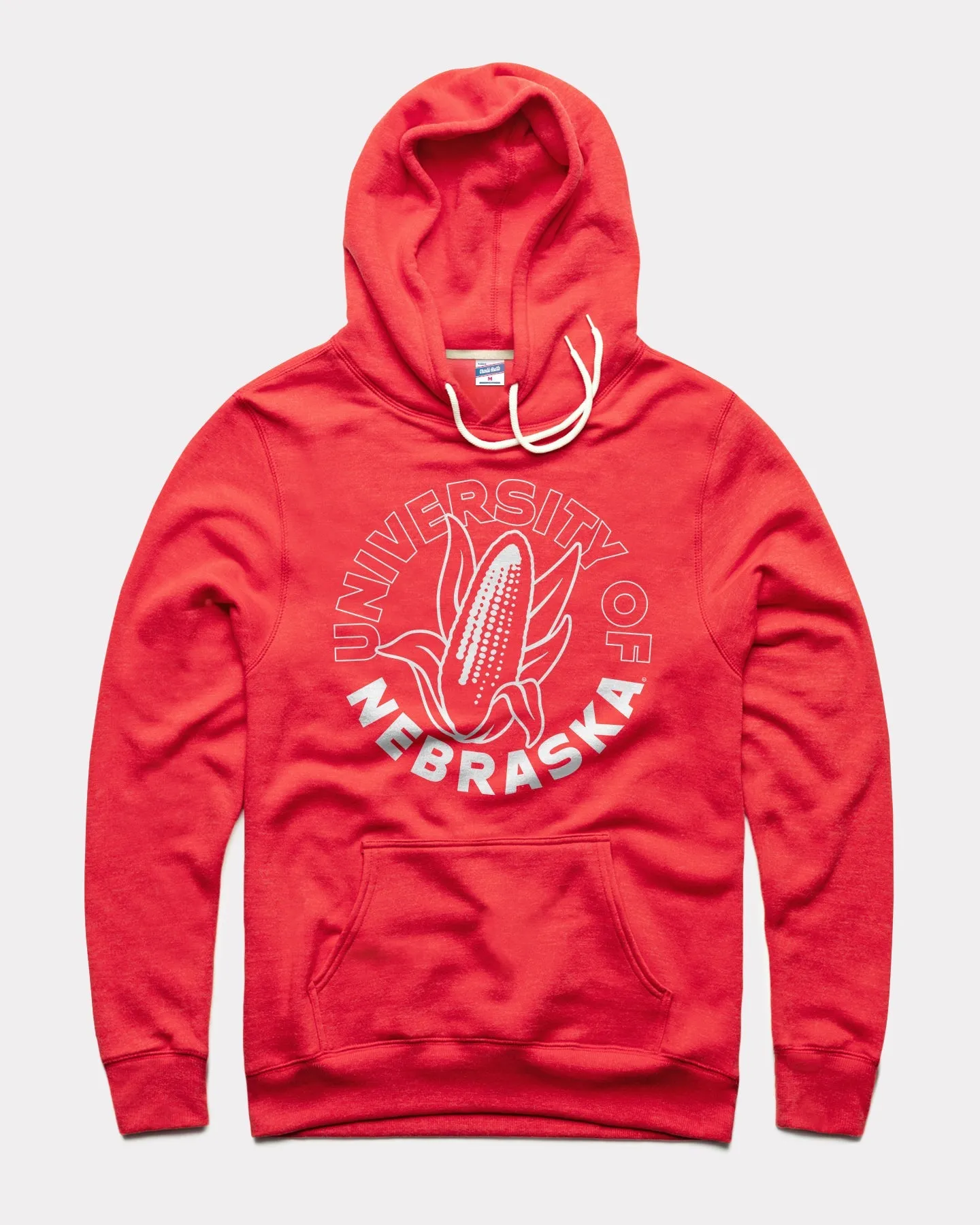 Nebraska Mascot Circle Red Hoodie