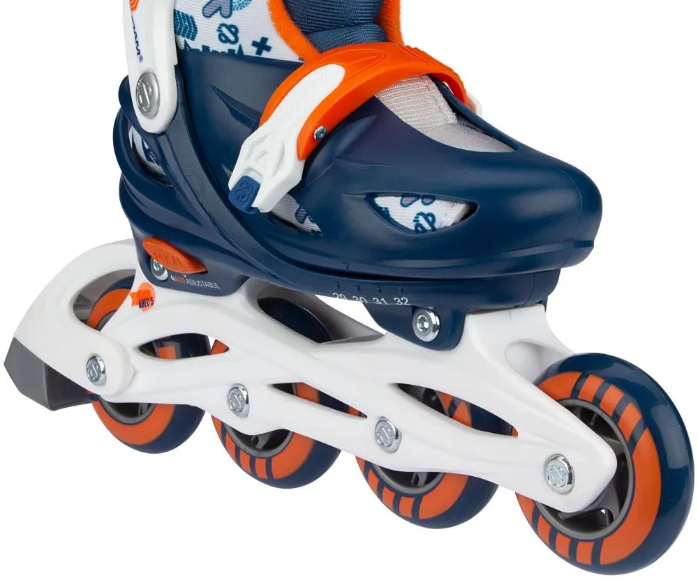 Nijdam Traffic Racer N20AA01 NVY adjustable inline skates blue