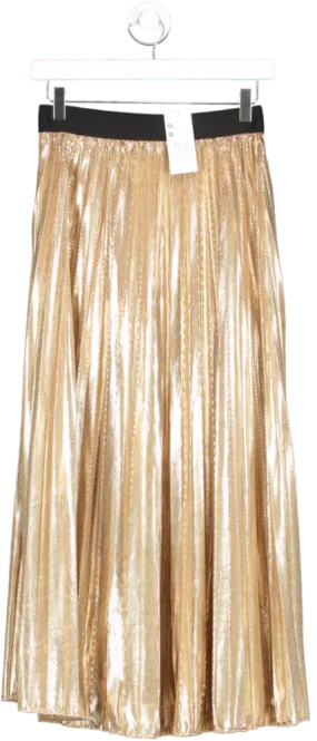 No.1 George Street Metallic Louisa Skirt Gold