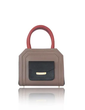 Nude & Black Mini Sharon Tote