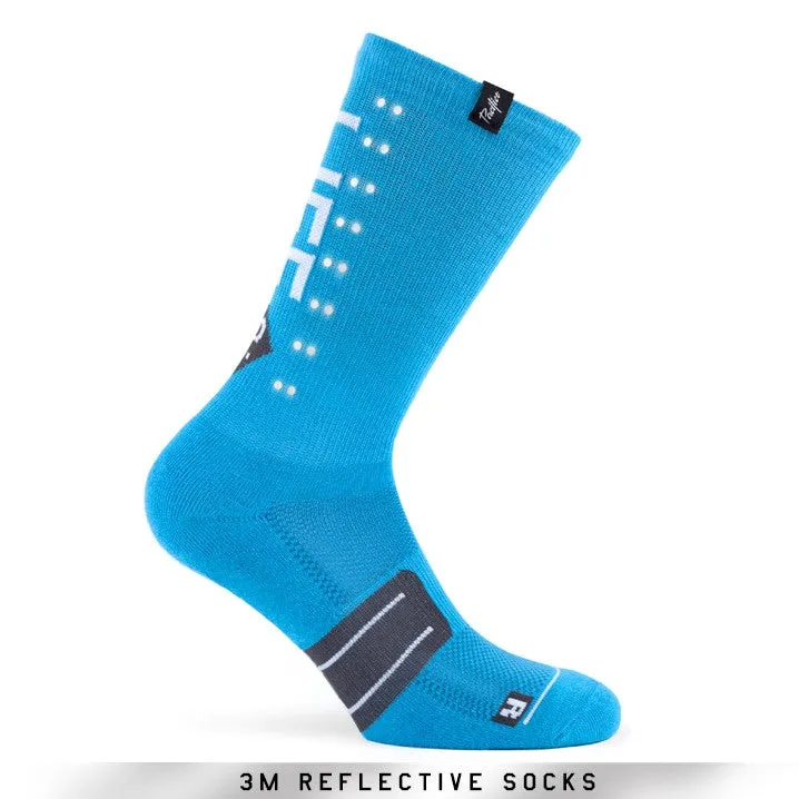 Pacific and Co Socks - Reflective Speed Slow Life - Blue