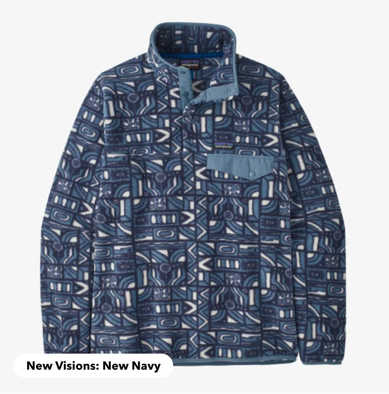 Patagonia NVNY New Navy Lightweight Synchilla Snap-T Fleece Pullover