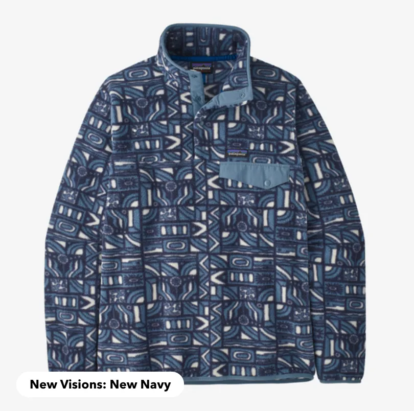 Patagonia NVNY New Navy Lightweight Synchilla Snap-T Fleece Pullover