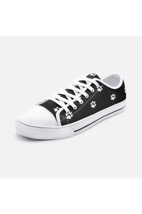 Paw Print Unisex Low Top Canvas Shoes