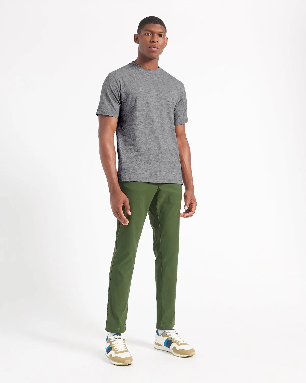 Performance Stretch Marl T-Shirt - Grey Heather