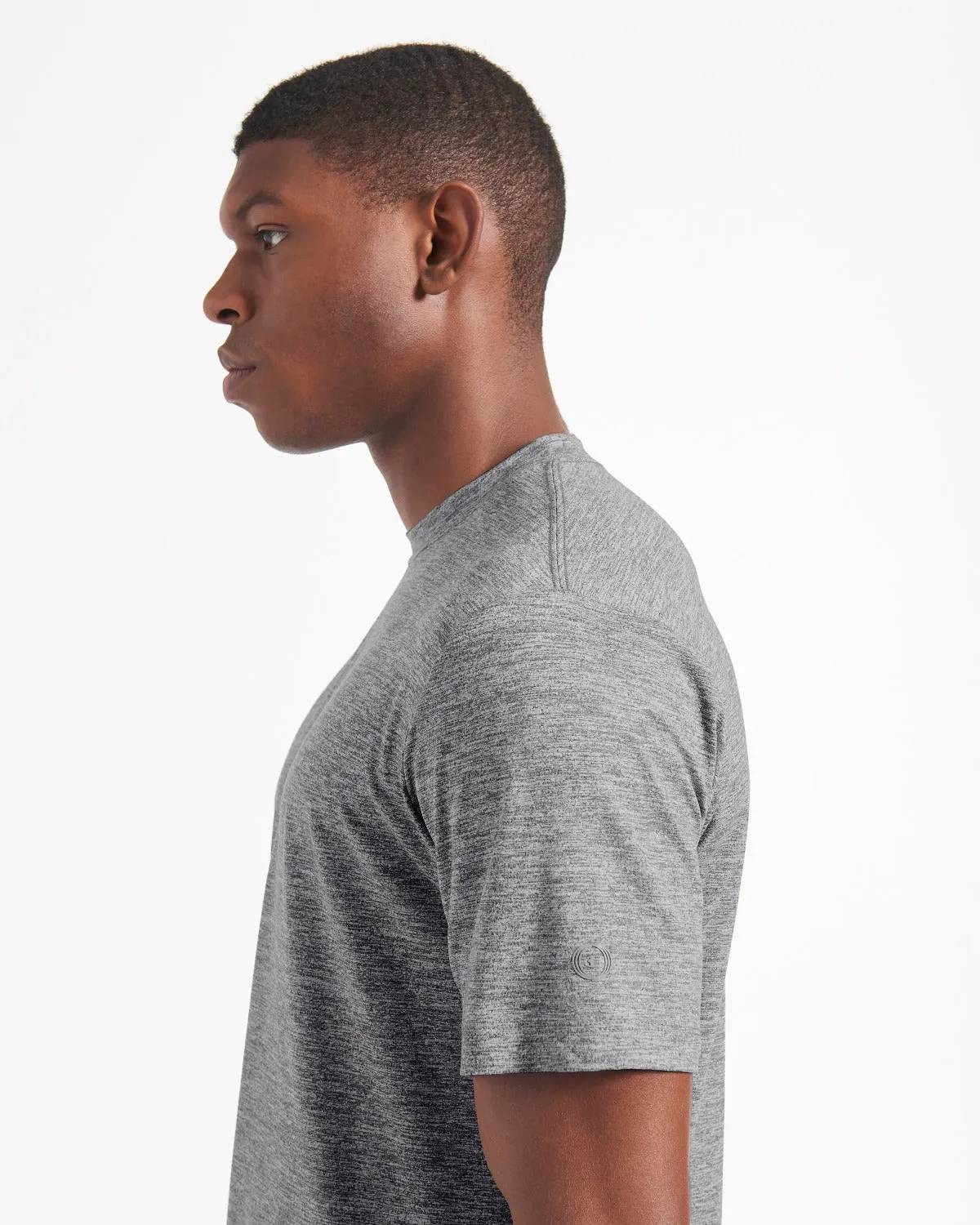 Performance Stretch Marl T-Shirt - Grey Heather