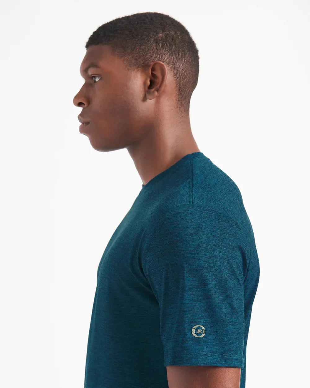 Performance Stretch Marl T-Shirt - Navy Heather