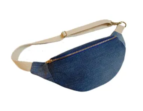 Phoenix Midi Bumbag Blue Denim