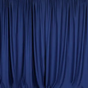 Pipe & Drape with Navy Blue Curtain