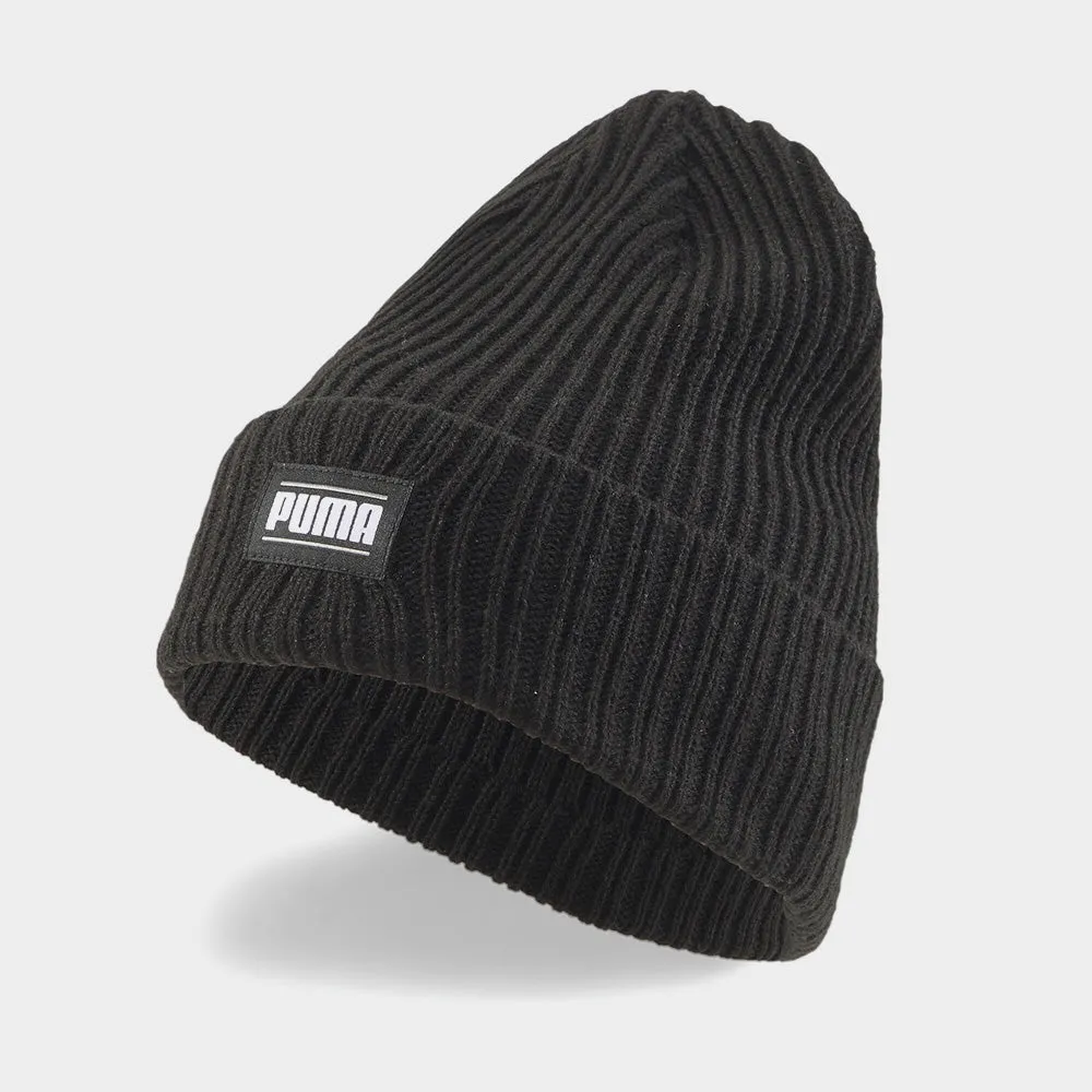 Puma Unisex Ribbed Classic Cuff Beanie Black _ 181378 _ Black