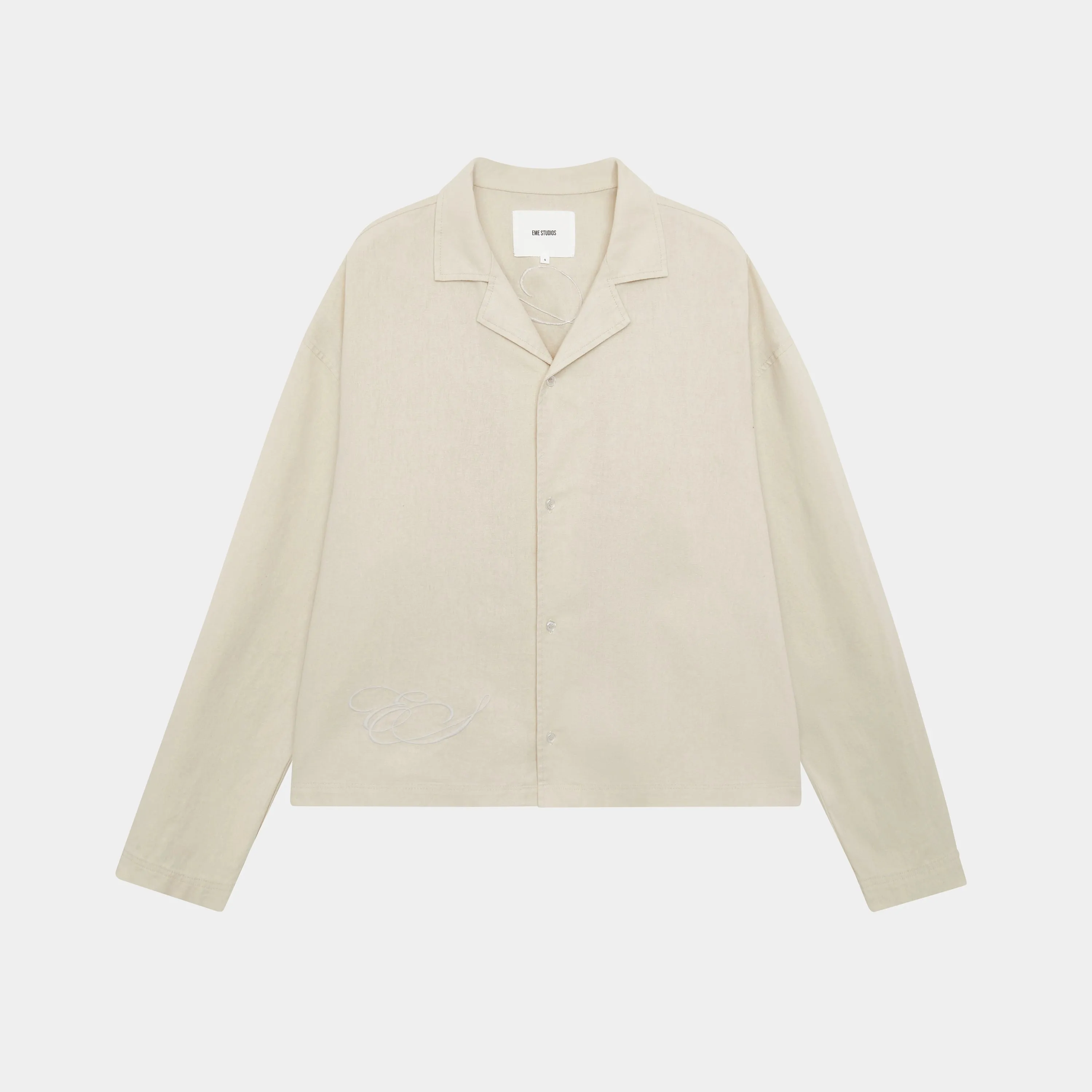 Quarry  Off Sand Linen Shirt