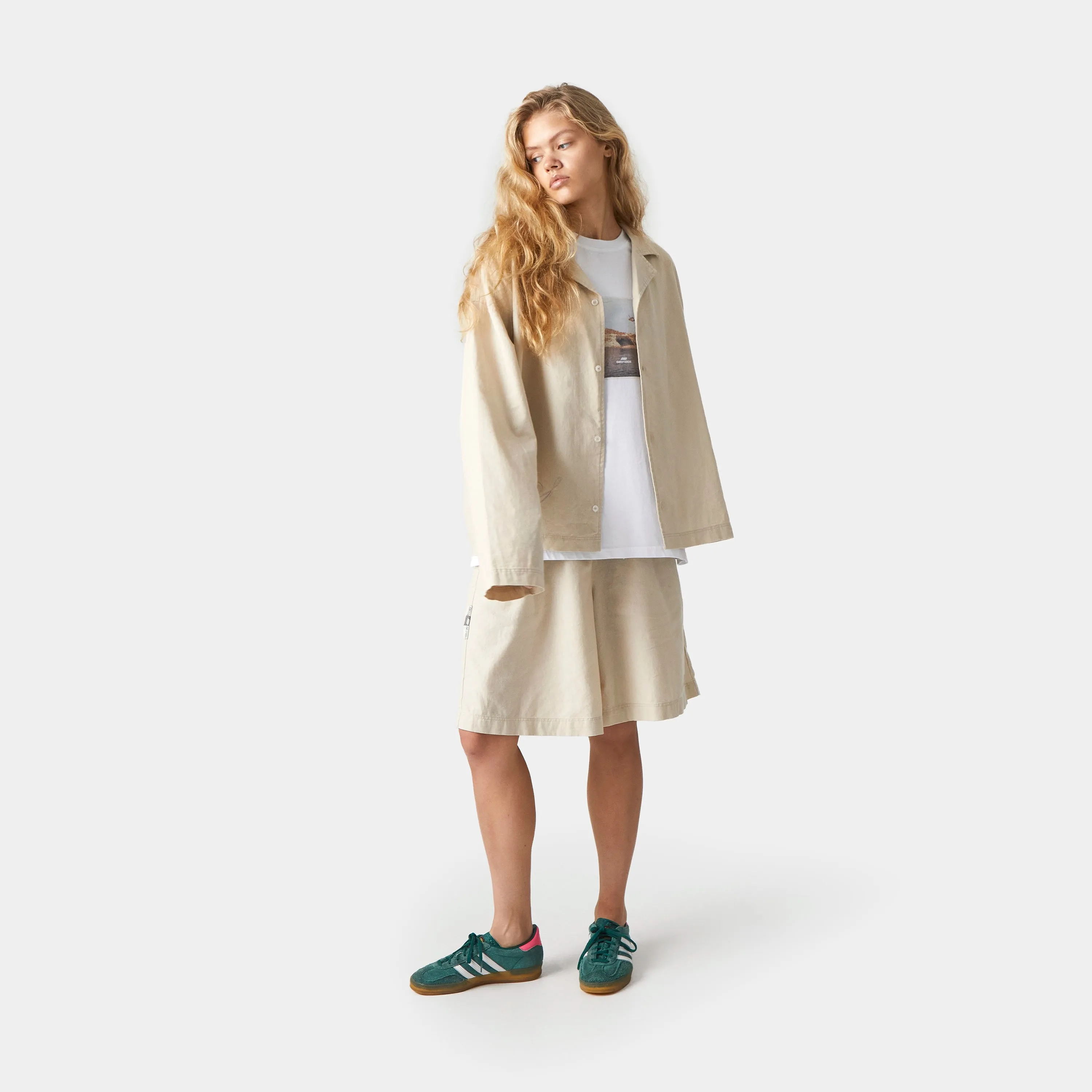 Quarry  Off Sand Linen Shirt