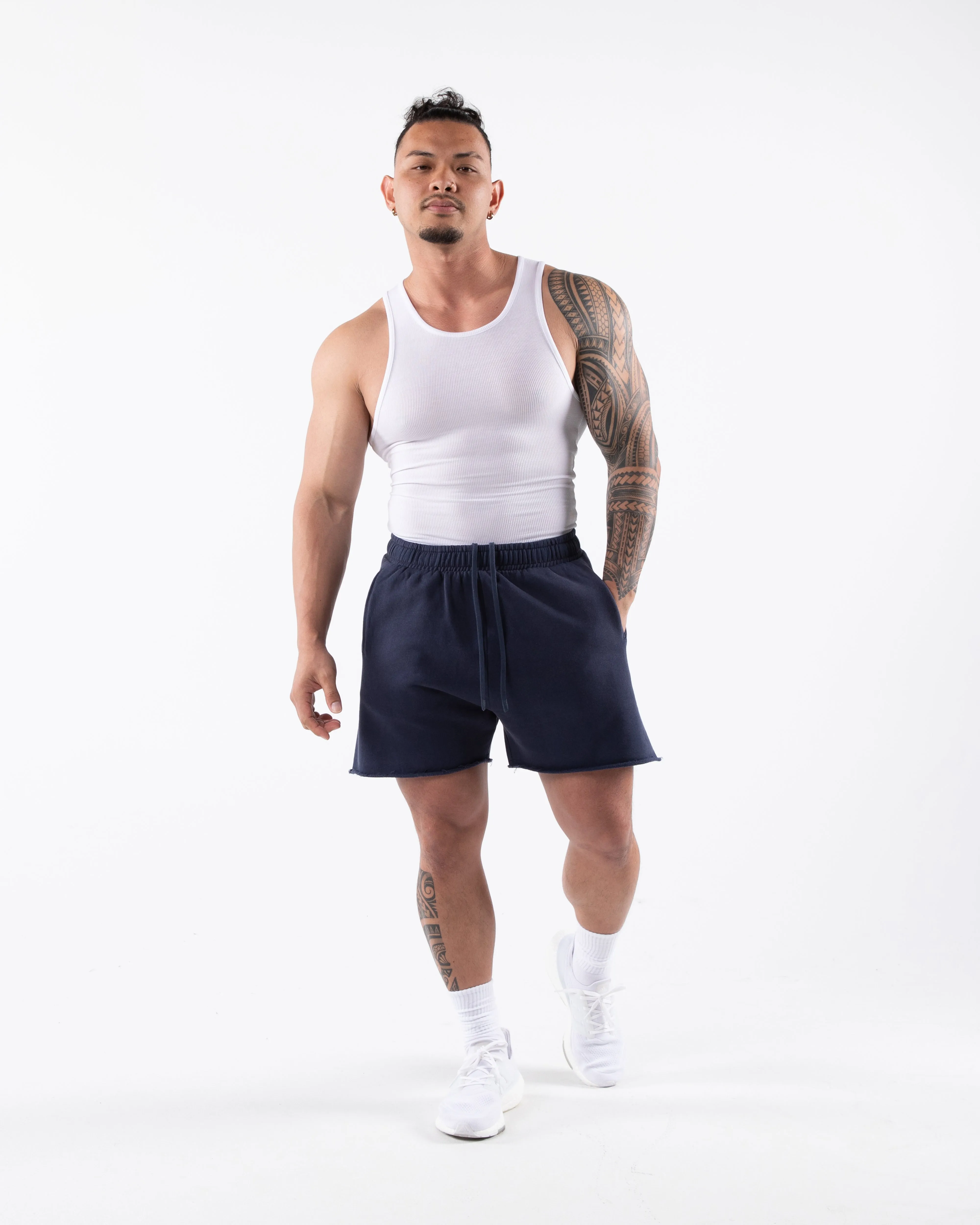 Ribbed Tank 2pk - White