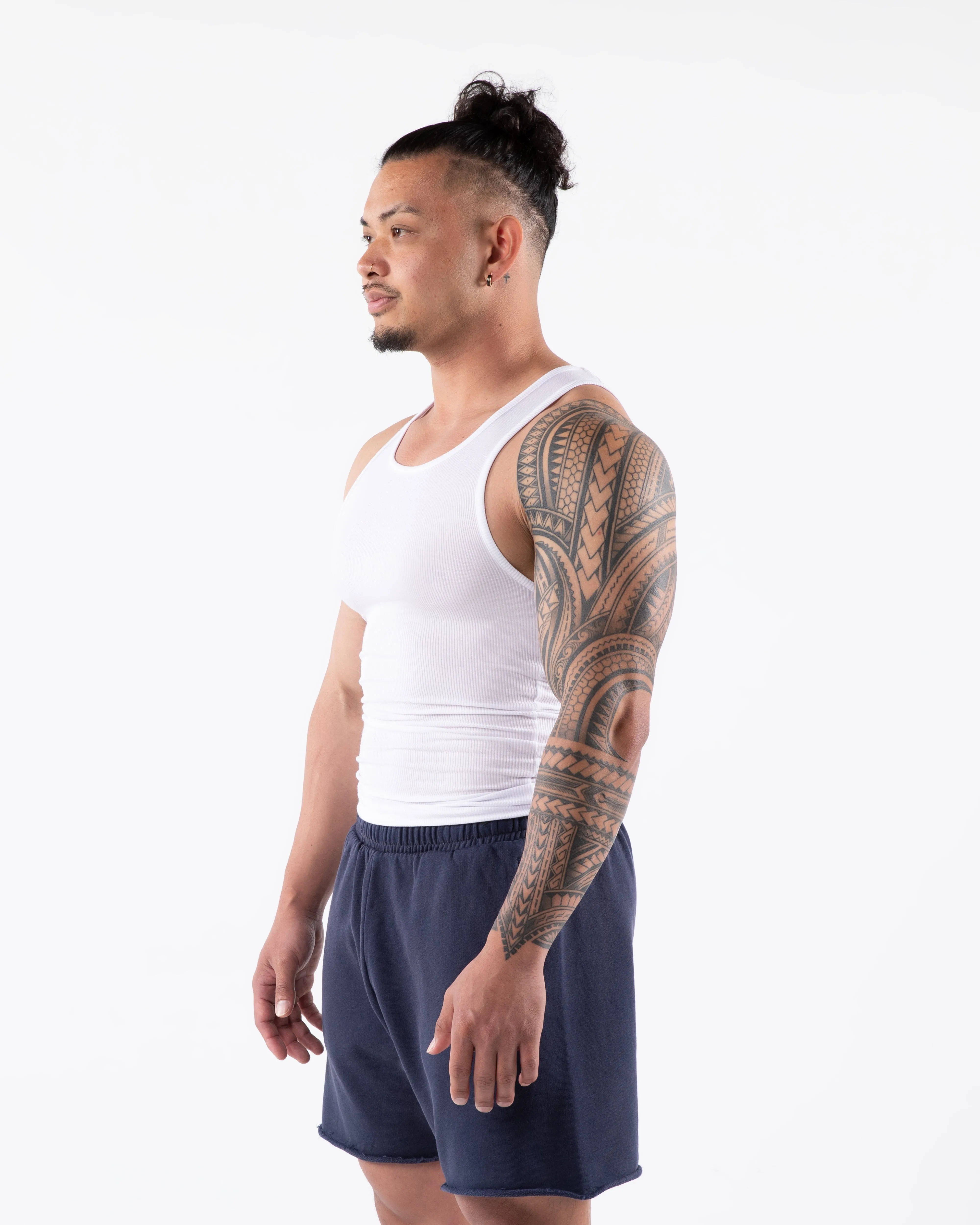 Ribbed Tank 2pk - White