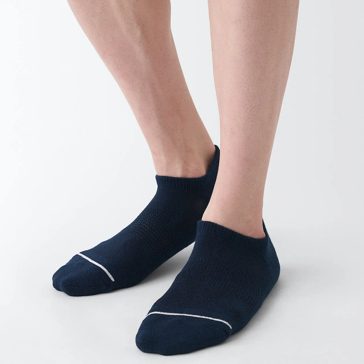 Right Angle Pile Plain Sneaker Socks